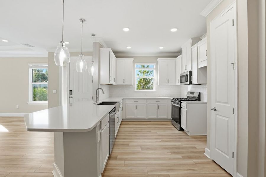 Furnished interior view inside a new home in Esplanade at Azario Lakewood Ranch, Lakewood Ranch (Image 4). Furnished interior view inside a new home in Esplanade at Azario Lakewood Ranch, Lakewood Ranch (Image 4).
