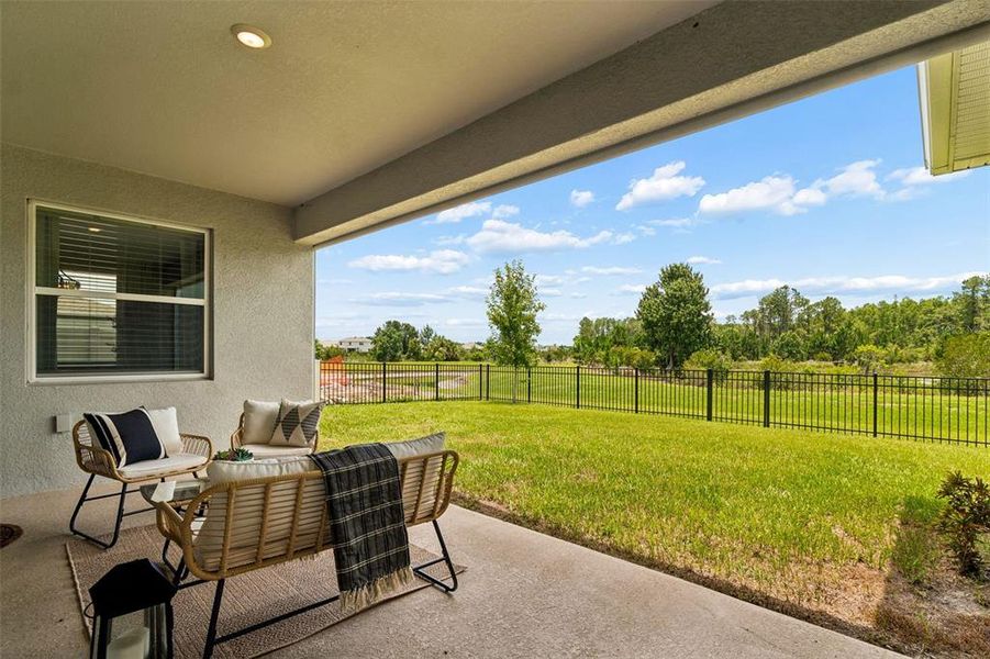 Exterior details and patio area of a home in Deerbrook, Land O' Lakes (Image 32).