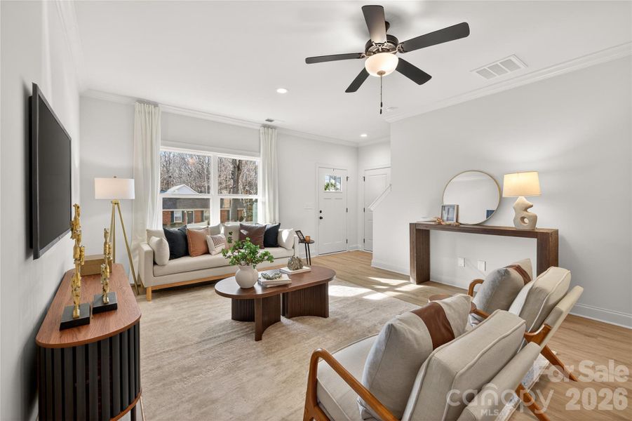 Furnished interior view inside a new home in , Waxhaw (Image 8).