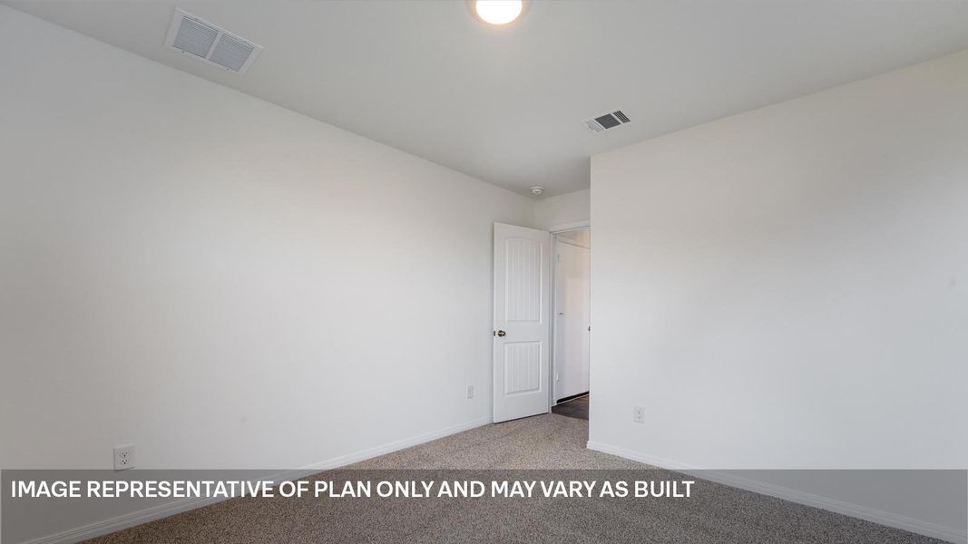 Spacious, unfurnished interior of a new home in Trails at Wildhorse, Austin (Image 22).