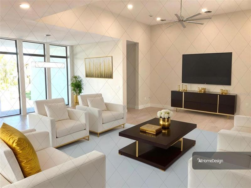 Staged Great Room Staged Great Room