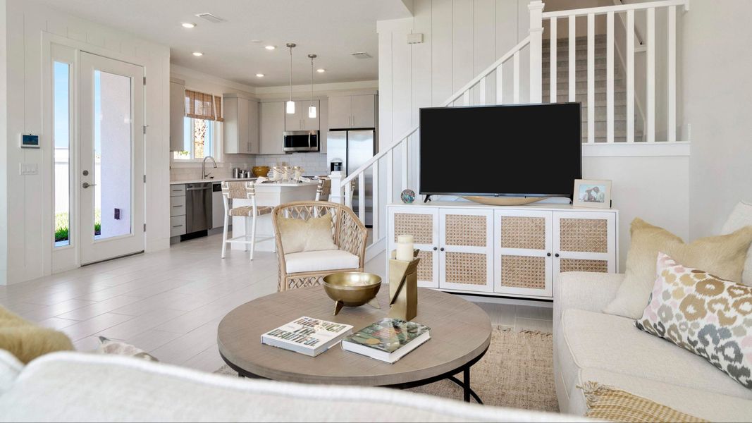 Furnished interior view inside a new home in Lagoon Residences at Epperson, Wesley Chapel (Image 9).