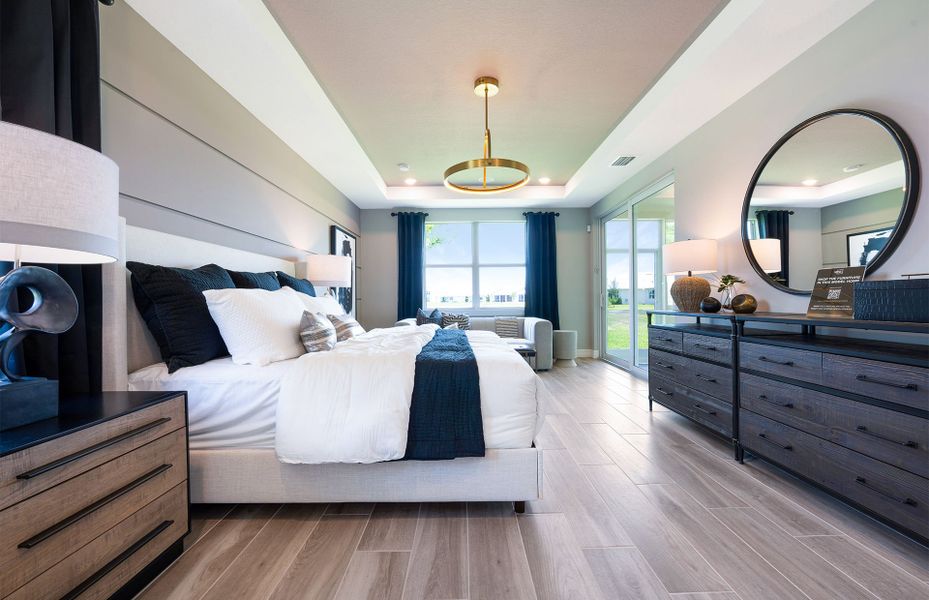 Representative furnished interior of a home built from the Easley by DiVosta in Emerson Oaks, Vero Beach (Image 39).