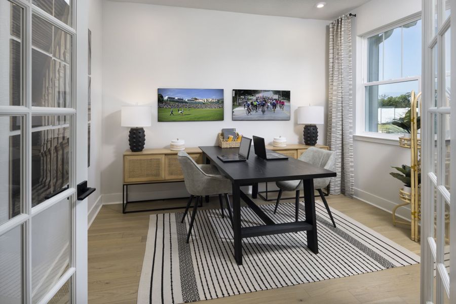 Representative furnished interior of a home built from the The Red Rock by Mattamy Homes in Windwater, Parrish (Image 9).