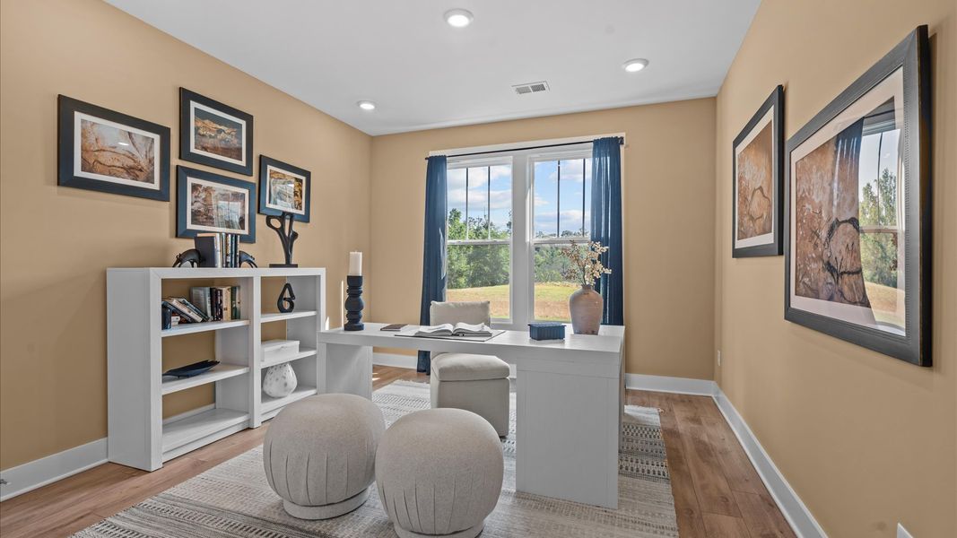 Representative furnished interior of a home built from the Stonehaven by DRB Homes in Pinebrook, Woodruff (Image 7).