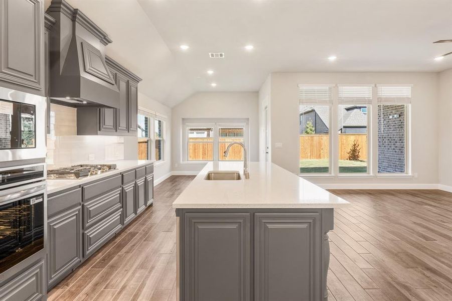 Furnished interior view inside a new home in Creekview Meadows, Pilot Point (Image 9).