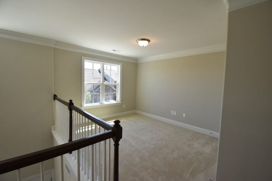 Representative unfurnished interior of a home built from the Cayman X by Keystone Homes NC in Trellises, High Point (Image 54).