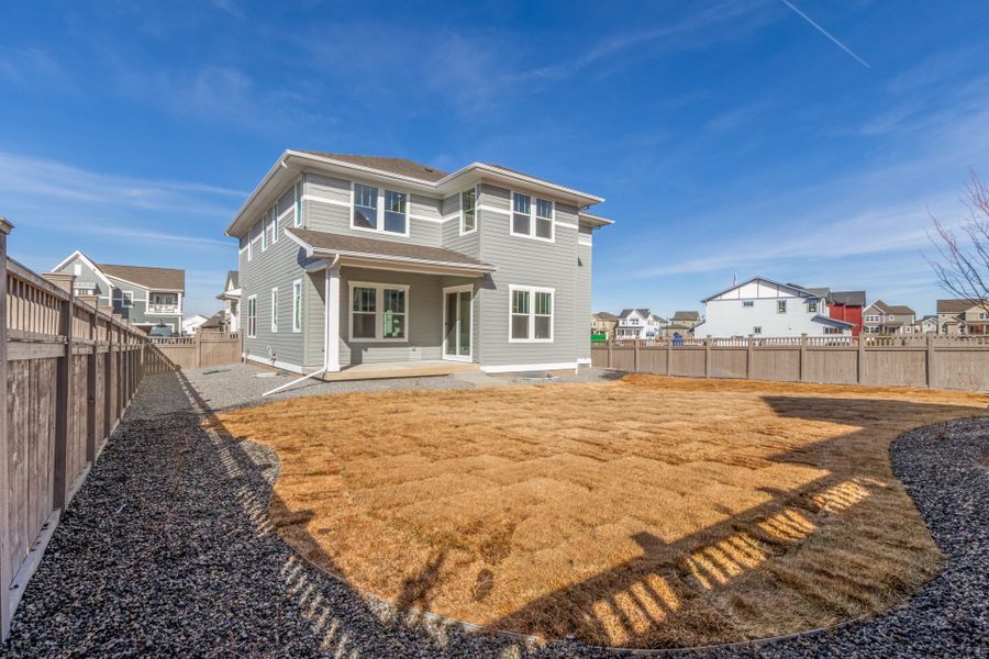 Exterior details and patio area of a home in Westerly, Erie (Image 23). Exterior details and patio area of a home in Westerly, Erie (Image 23).
