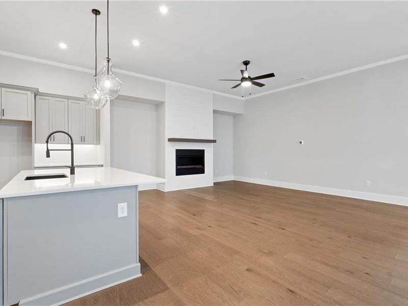 Spacious, unfurnished interior of a new home in The Village at Towne Lake, Woodstock (Image 58).