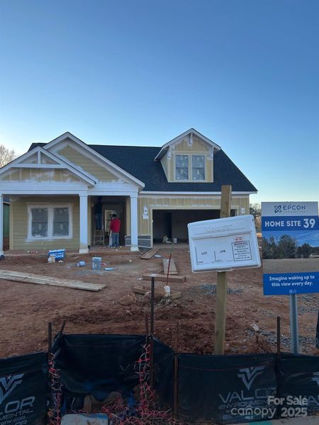 In-progress construction of a new home in The Courtyards at Hodges Farm, Charlotte, NC (Image 3). In-progress construction of a new home in The Courtyards at Hodges Farm, Charlotte, NC (Image 3).