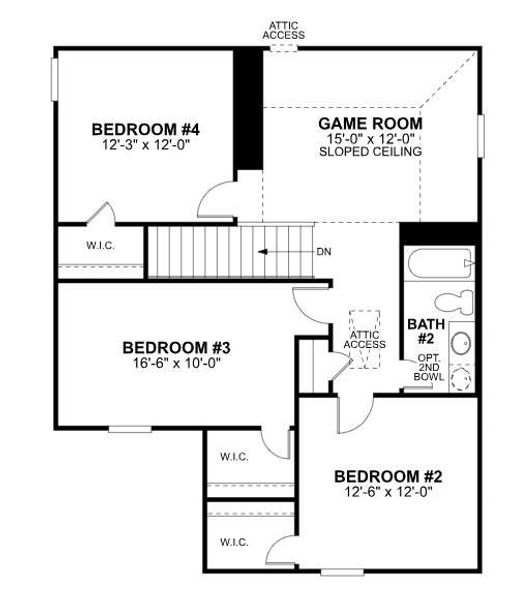 2D floor plan layout of this home in Marvida, Cypress, TX (Image 4). 2D floor plan layout of this home in Marvida, Cypress, TX (Image 4).