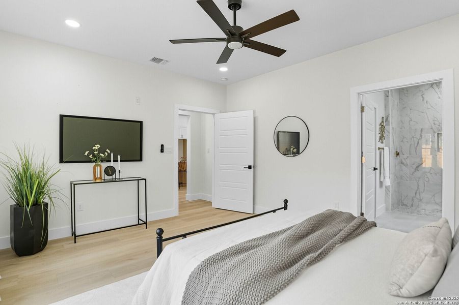 Furnished interior view inside a new home in , San Antonio (Image 12).