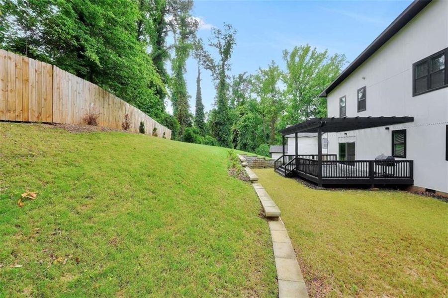 Exterior details and patio area of a home in , Atlanta (Image 32).