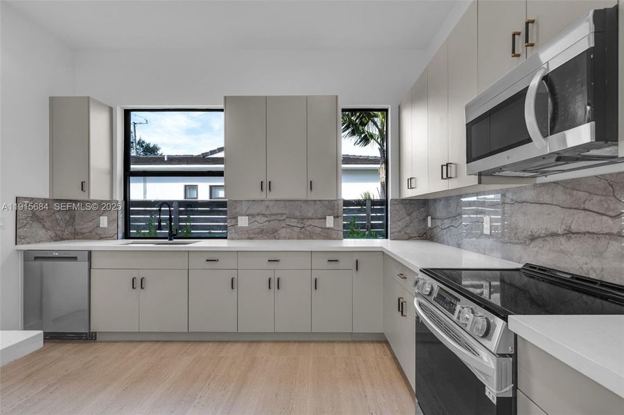 Furnished interior view inside a new home in , Coral Gables (Image 6). Furnished interior view inside a new home in , Coral Gables (Image 6).