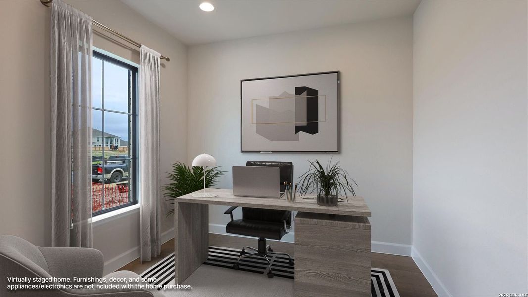 Furnished interior view inside a new home in Haby Hill, San Antonio (Image 7).