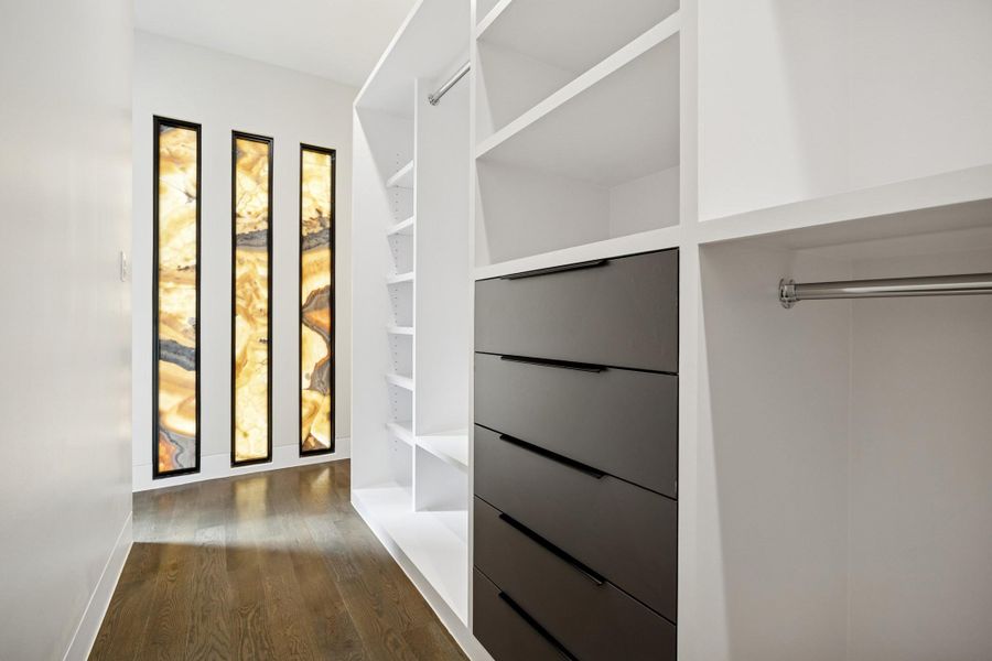 All closets are custom made.