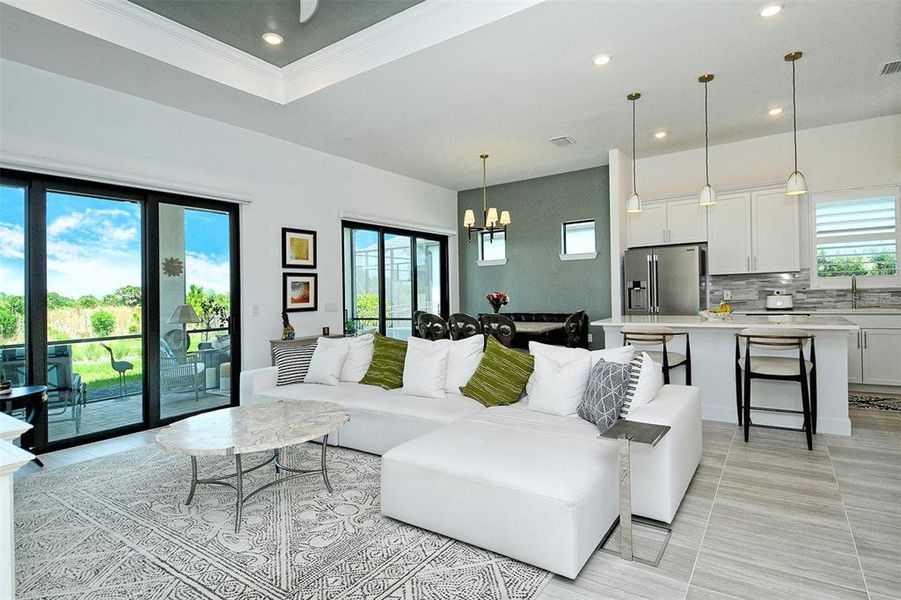Furnished interior view inside a new home in , Nokomis (Image 36).
