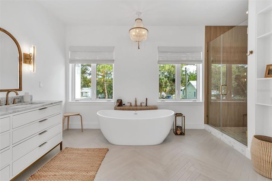 Furnished interior view inside a new home in , Sarasota (Image 10).