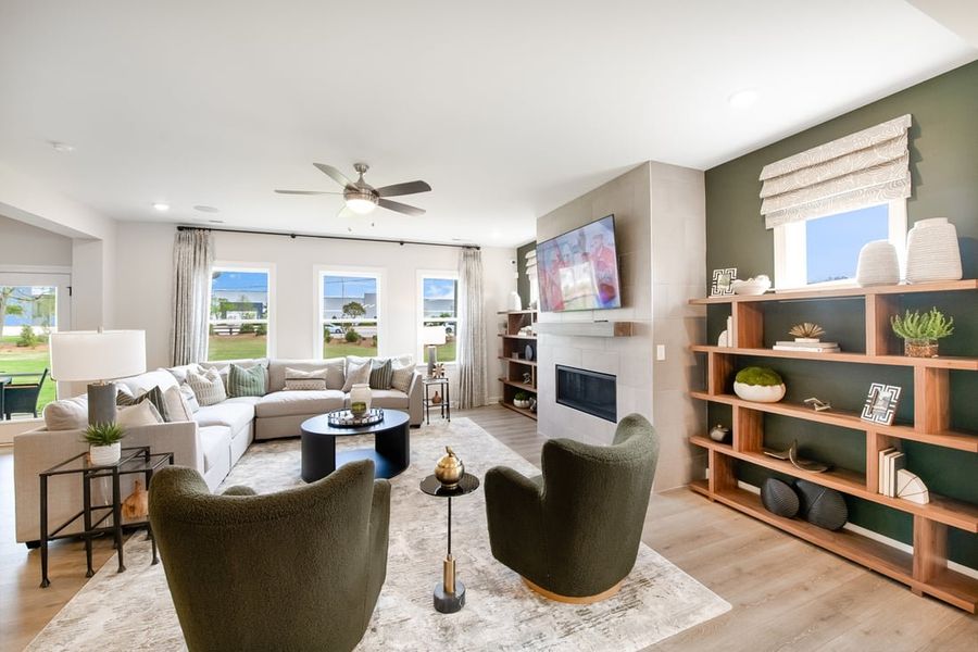 Representative furnished interior of a home built from the Wayland by Taylor Morrison in Hickory Grove, Sanford (Image 18).