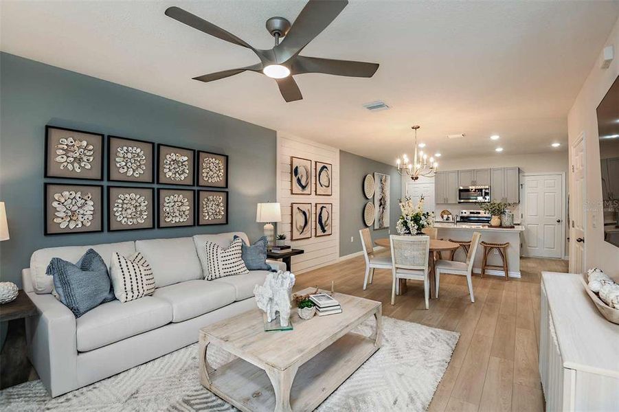 Furnished interior view inside a new home in Grove at Crosswind, Haines City (Image 16). Furnished interior view inside a new home in Grove at Crosswind, Haines City (Image 16).