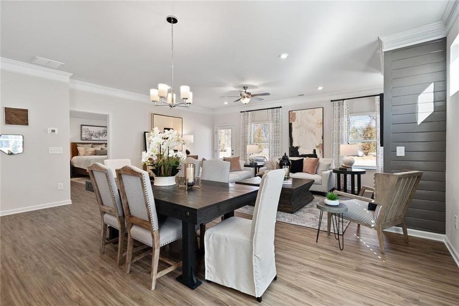 Furnished interior view inside a new home in Evergreen at Lakeside, Temple (Image 4).