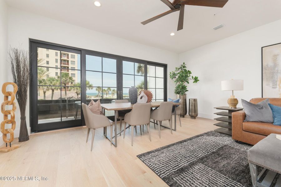 Furnished interior in a model home at Townhomes on 1st in Jacksonville Beach (Image 19).