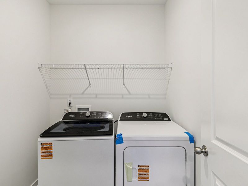 Every home includes a washer and dryer.