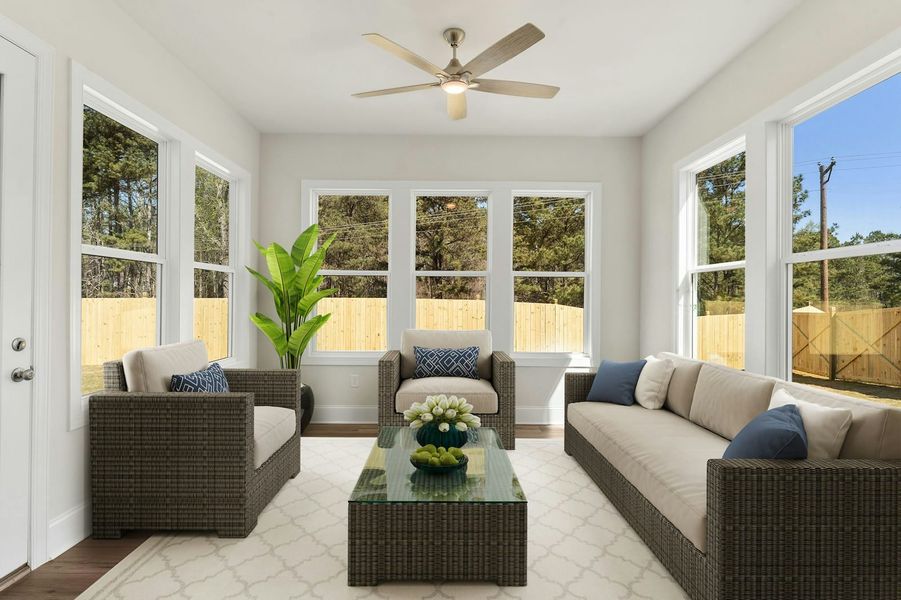 Representative furnished interior of a home built from the The Primrose by Windsong Properties in Ashbury Commons, Powder Springs (Image 6). Representative furnished interior of a home built from the The Primrose by Windsong Properties in Ashbury Commons, Powder Springs (Image 6).