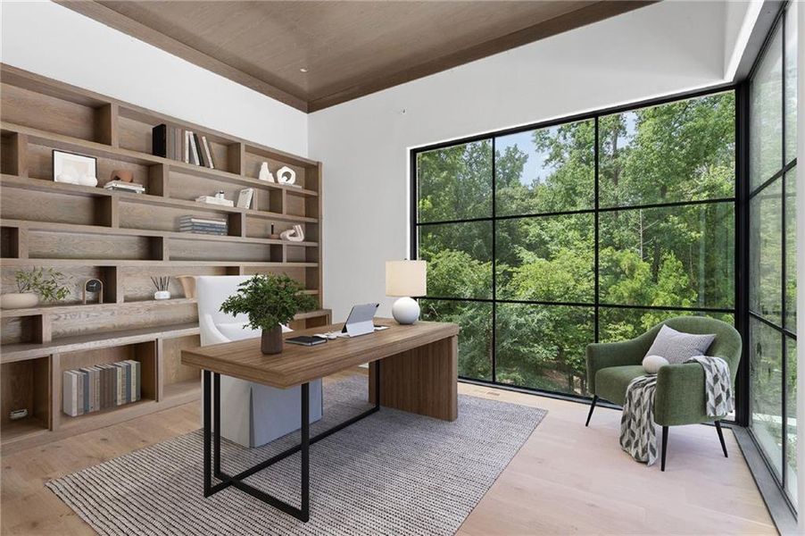 Furnished interior view inside a new home in , Atlanta (Image 4).