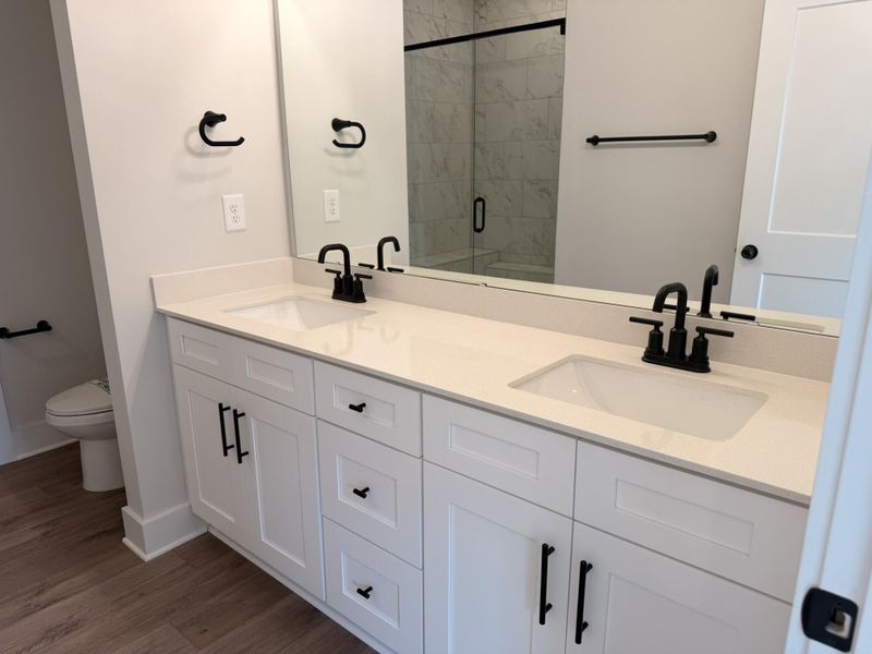 Furnished interior view inside a new home in Blythe Mill Townhomes, Waxhaw (Image 10).