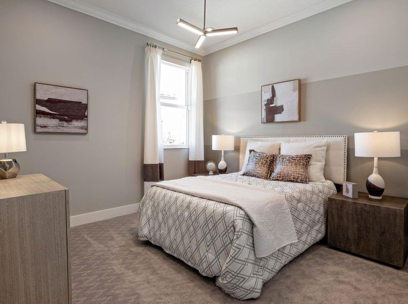 Furnished interior view inside a new home in PGA Village Verano, Port St. Lucie (Image 11).