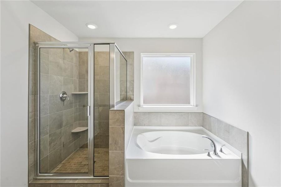 Furnished interior view inside a new home in Creekside at Oxford Park, Fairburn (Image 14).