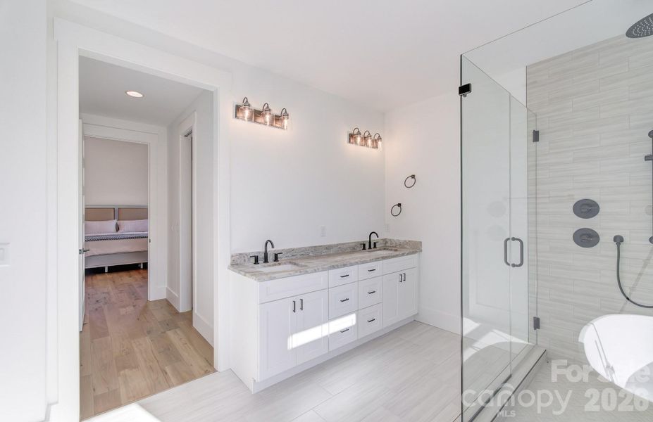 Furnished interior view inside a new home in , Mills River (Image 36).