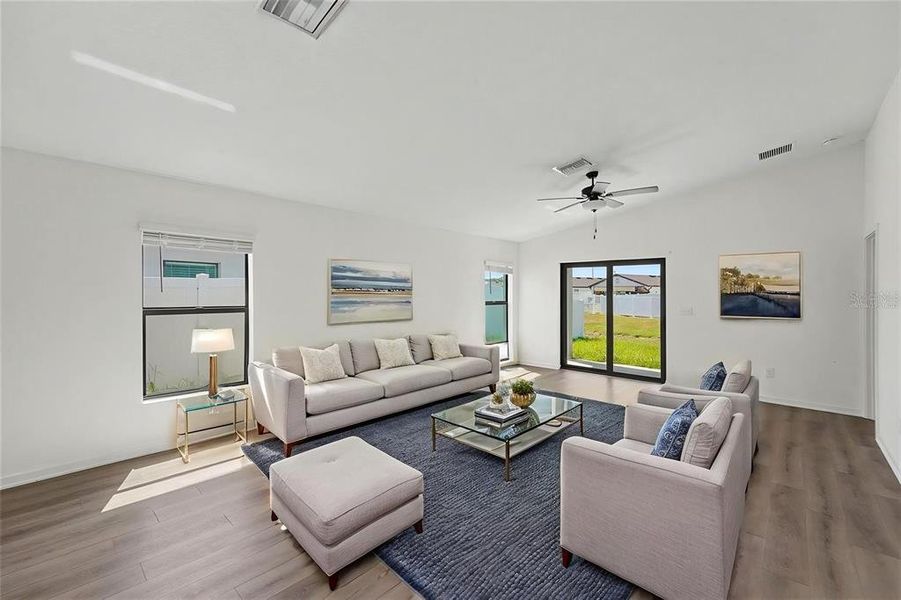 Furnished interior view inside a new home in , Tampa (Image 6). Furnished interior view inside a new home in , Tampa (Image 6).