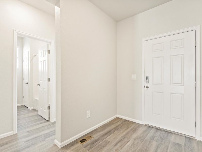 The Cherry Creek floorplan interior image taken at a Meritage Homes community in Northern Colorado.