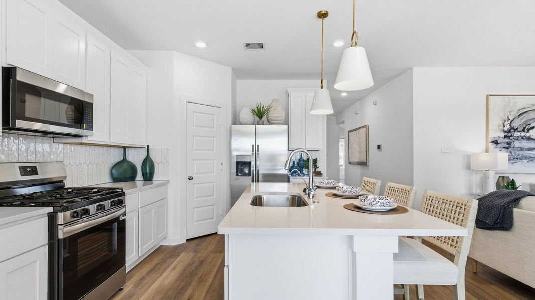 Furnished interior view inside a new home in Westland Ranch 50' Homesites, League City (Image 5).