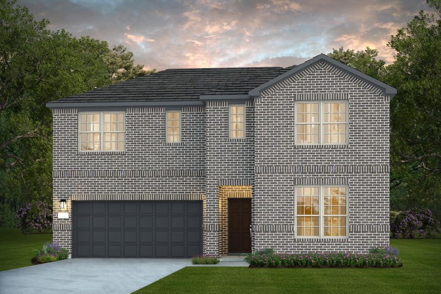 Front exterior of a home in the Nopal Valley community, located in San Antonio, TX (Image 2).