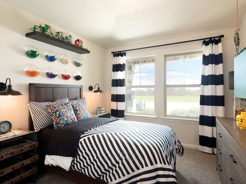 Spacious secondary bedrooms are perfect for the kids.