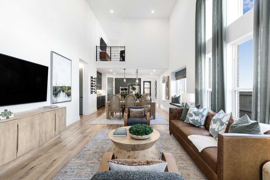 Representative Family Room - some options shown Representative Family Room - some options shown