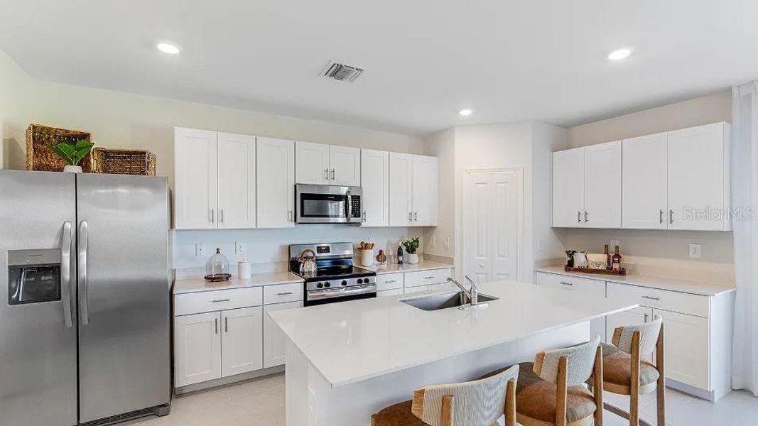 Furnished interior view inside a new home in Rye Ranch: Americana Series, Parrish (Image 4).