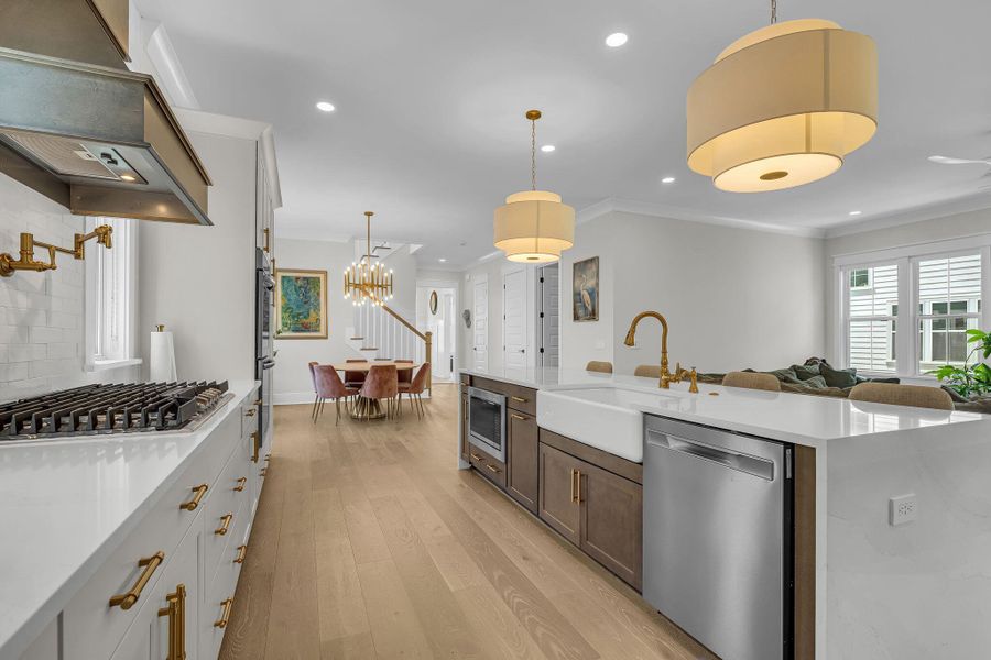 Furnished interior view inside a new home in Overlook at Copahee Sound, Awendaw (Image 8).