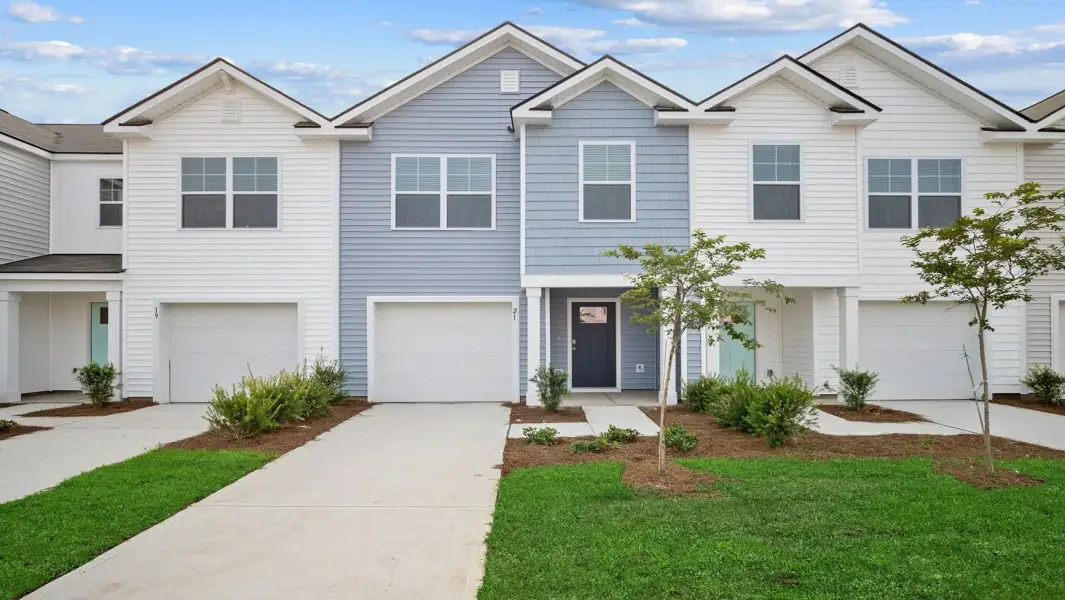 Representative exterior photo of a completed home built from the Davis by D.R. Horton in Old Bailey Towns, Ridgeland, SC (Image 1). Representative exterior photo of a completed home built from the Davis by D.R. Horton in Old Bailey Towns, Ridgeland, SC (Image 1).