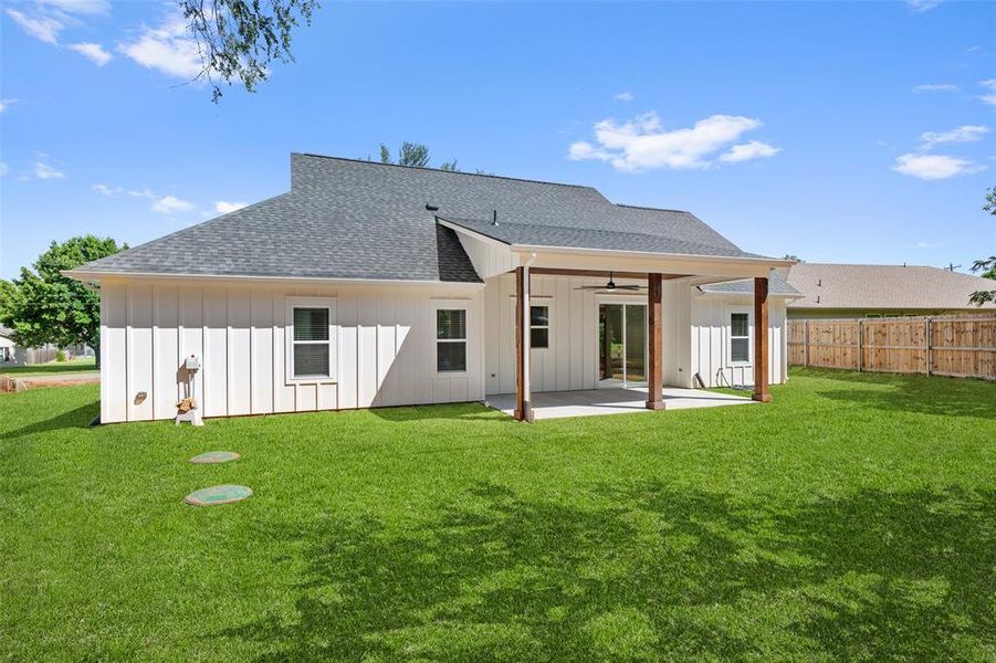 Exterior details and patio area of a home in , Granbury (Image 20). Exterior details and patio area of a home in , Granbury (Image 20).
