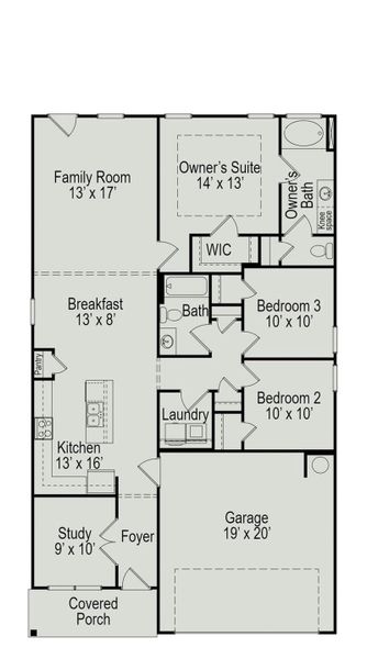 2D floor plan layout of this home in River Ranch, Dayton, TX (Image 3). 2D floor plan layout of this home in River Ranch, Dayton, TX (Image 3).