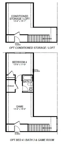 2D floor plan layout for the Bristol by D.R. Horton in Spring Ridge Reserve, Anderson, SC (Image 7).