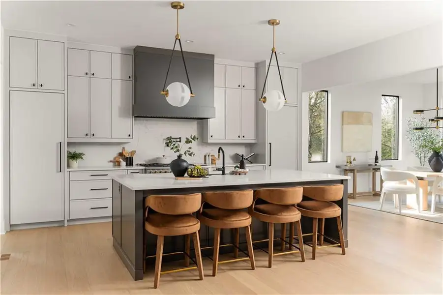 Furnished interior view inside a new home in , Atlanta (Image 9).