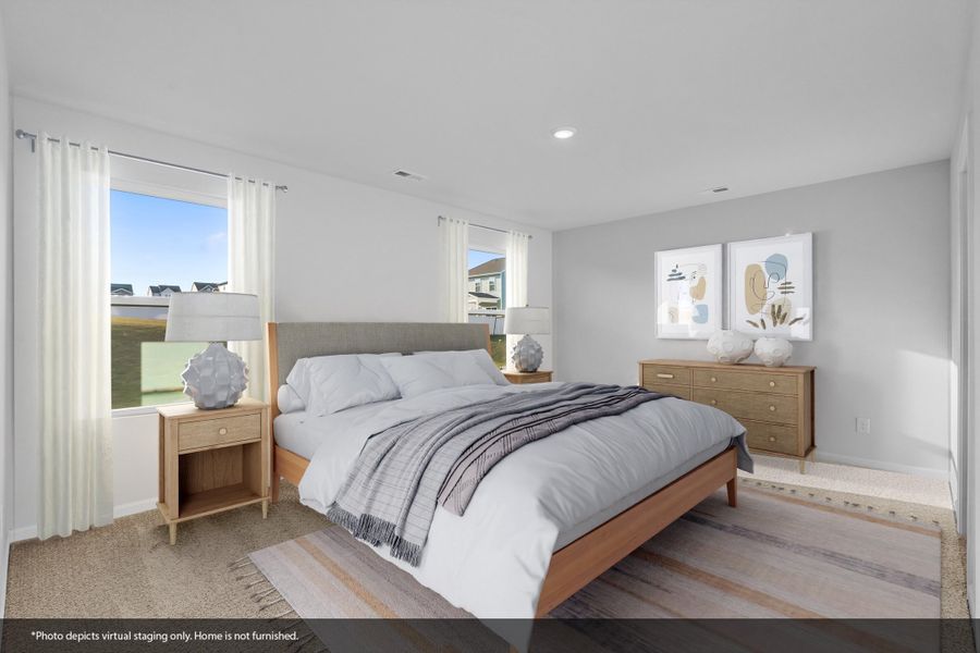 Furnished interior view inside a new home in Hanes Lake, Winston-Salem (Image 9). Furnished interior view inside a new home in Hanes Lake, Winston-Salem (Image 9).