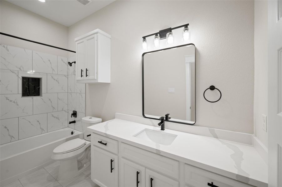 Furnished interior view inside a new home in , Porter (Image 15).