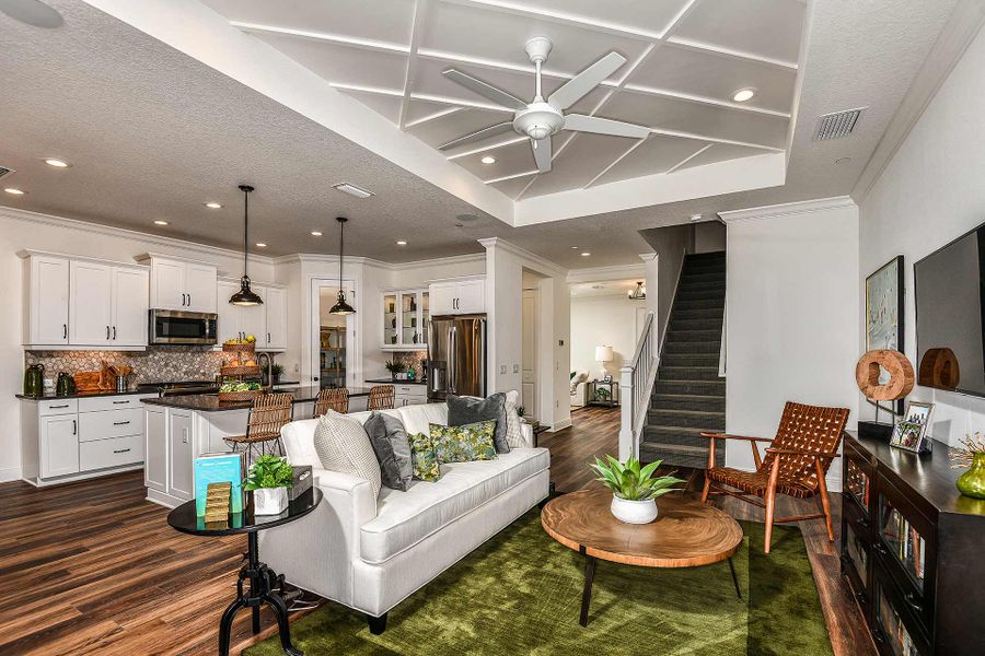 Representative furnished interior of a home built from the Meadow Brook by Neal Communities in Vicenza, Venice (Image 12).