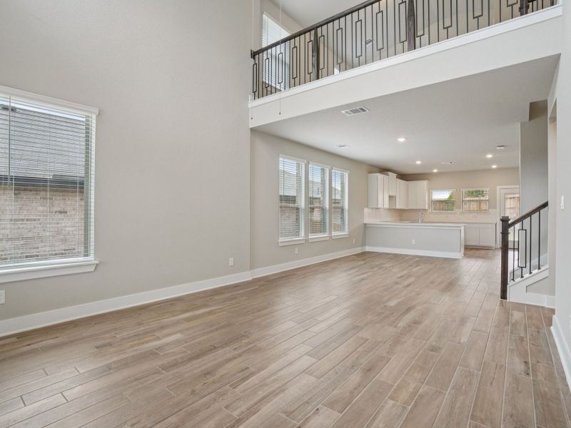 Living & Dining & Kitchen in the Medina floorplan at a Meritage Homes community. Living & Dining & Kitchen in the Medina floorplan at a Meritage Homes community.